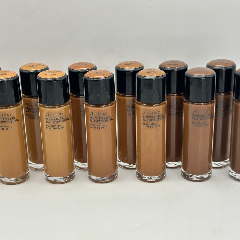 Shiseido Synchro Skin Foundation LOT - 6 Diverse Shades Collection YOU TAKE ALL! - Picture 8 of 9